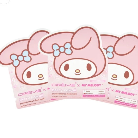 My Melody Berry Kawaii Printed Essence Sheet Mask (Set of 3) - Picture 1 of 2
